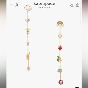 Never worn Kate Spade wishes linear earrings